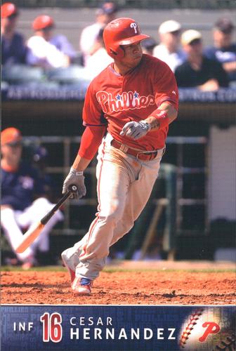 2015 Philadelphia Phillies Photocards #NNO Cesar Hernandez Front