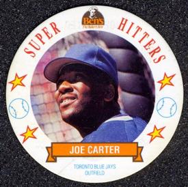 1992 Ben's Super Hitters Discs #2 Joe Carter Front