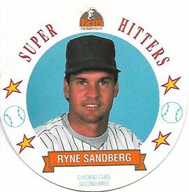 1992 Ben's Super Hitters Discs #19 Ryne Sandberg Front