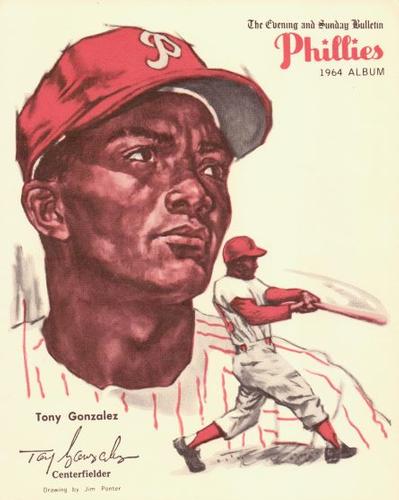 1964 Philadelphia Bulletin Philadelphia Phillies Album (Premium Version) #NNO Tony Gonzalez Front