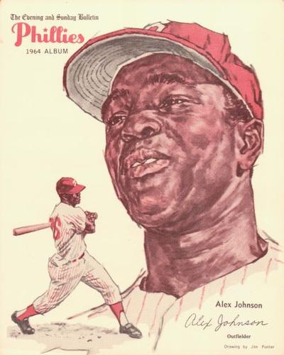 1964 Philadelphia Bulletin Philadelphia Phillies Album (Premium Version) #NNO Alex Johnson Front