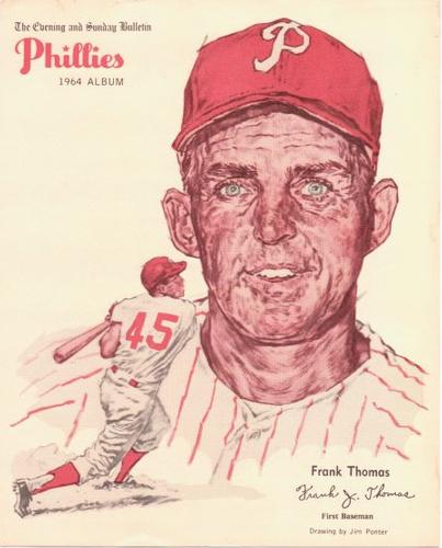 1964 Philadelphia Bulletin Philadelphia Phillies Album (Premium Version) #NNO Frank Thomas Front