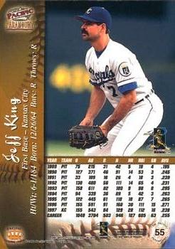 1998 Pacific Paramount - Gold #55 Jeff King Back