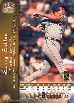 1998 Pacific Paramount - Gold #59 Larry Sutton Back