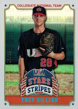 2015 Panini USA Baseball Stars & Stripes - Longevity Holofoil #95 Trey Killian Front