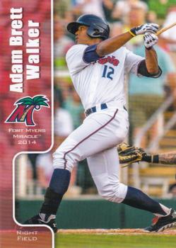 2014 Grandstand Fort Myers Miracle #NNO Adam Brett Walker Front