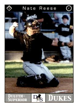 2001 Warning Track Duluth-Superior Dukes #14 Nate Reese Front