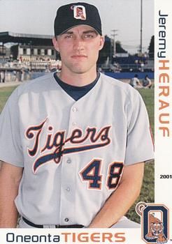 2001 Grandstand Oneonta Tigers #NNO Jeremy Herauf Front
