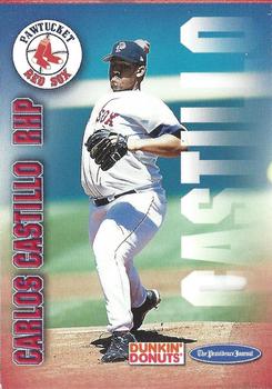 2001 Dunkin' Donuts Pawtucket Red Sox #NNO Carlos Castillo Front