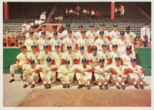 1960 Jay Publishing 5x7 Color Team Photo St. Louis Cardinals #NNO Team Photo Front