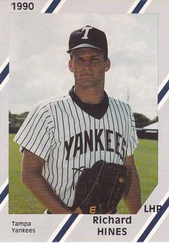 1990 Diamond Cards Tampa Yankees #12 Richard Hines Front