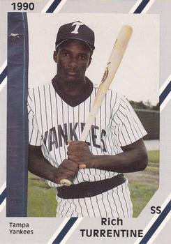 1990 Diamond Cards Tampa Yankees #27 Rich Turrentine Front
