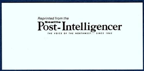 1978 Post-Intelligencer 1969 Pilot Profiles #36 Bill Stafford Back