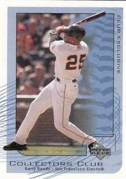2002 Upper Deck Collectors Club #MLB2 Barry Bonds Front