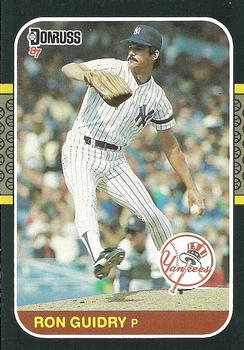 1987 Donruss #93 Ron Guidry Front