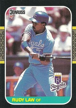 1987 Donruss #343 Rudy Law Front