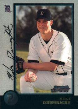 1998 Bowman Chrome #186 Mike Drumright Front