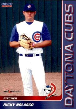 2003 Choice Daytona Cubs #21 Ricky Nolasco Front