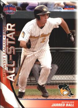 2003 Choice Midwest League All-Stars #32 Jarred Ball Front