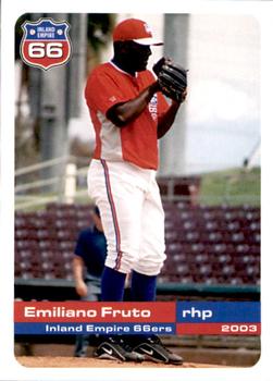 2003 Grandstand Inland Empire 66ers #NNO Emiliano Fruto Front