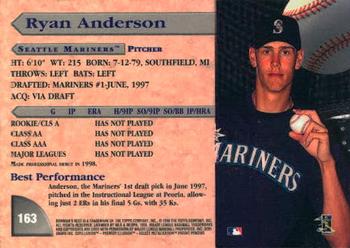 1998 Bowman's Best #163 Ryan Anderson Back