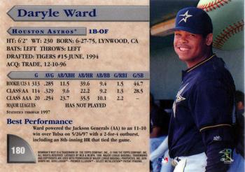 1998 Bowman's Best #180 Daryle Ward Back