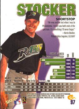 1998 Circa Thunder #97 Kevin Stocker Back
