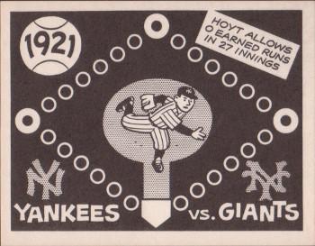 1967 Laughlin World Series #18 1921 Yankees vs Giants Front