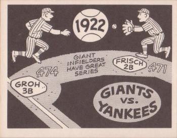 1967 Laughlin World Series #19 1922 Giants vs Yankees Front