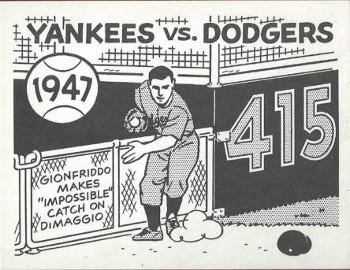 1967 Laughlin World Series #44 1947 Yankees vs Dodgers Front