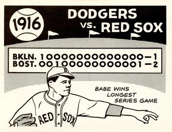 1967 Laughlin World Series #13 1916 Dodgers vs Red Sox Front