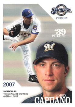2007 Milwaukee Brewers Police #NNO Chris Capuano Front