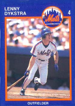 1988 Kahn's New York Mets SGA #NNO Lenny Dykstra Front