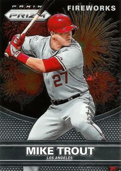 2015 Panini Prizm - Fireworks #4 Mike Trout Front