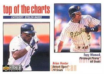 1998 Collector's Choice #256 Brian Hunter / Tony Womack Front