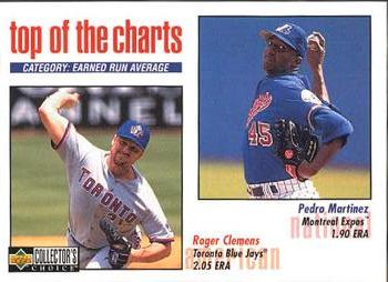 1998 Collector's Choice #259 Roger Clemens / Pedro Martinez Front