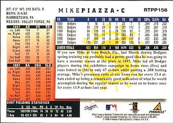 1998 Score Rookie & Traded - Showcase Series #RTPP156 Mike Piazza Back