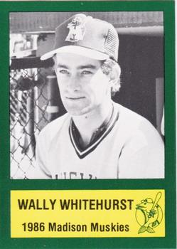 1986 Madison Muskies #23 Wally Whitehurst Front