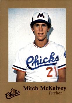 1986 Time Out Sports Memphis Chicks Gold #NNO Mitch McKelvey Front