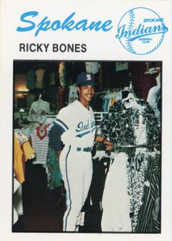 1986 University City Spokane Indians #NNO Ricky Bones Front