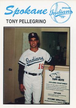 1986 University City Spokane Indians #NNO Tony Pellegrino Front