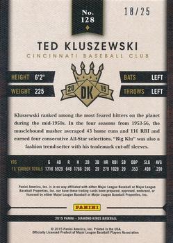 2015 Panini Diamond Kings - Gold #128 Ted Kluszewski Back