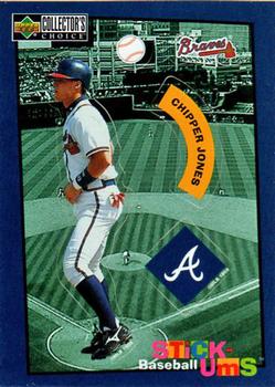 1998 Collector's Choice - Stick-Ums #2 Chipper Jones Front
