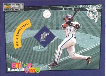 1998 Collector's Choice - Stick-Ums #13 Gary Sheffield Front