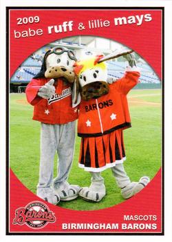 2009 Grandstand Birmingham Barons #NNO Babe Ruff / Lillie Mays Front