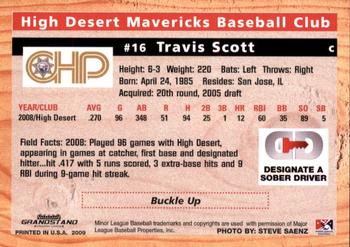 2009 Grandstand High Desert Mavericks #NNO Travis Scott Back