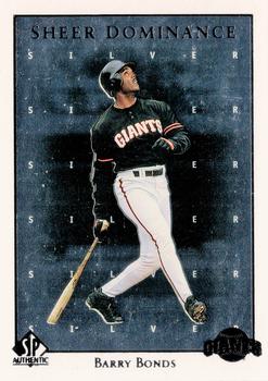 1998 SP Authentic - Sheer Dominance Silver #SD20 Barry Bonds Front
