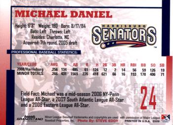 2009 Grandstand Harrisburg Senators #NNO Michael Daniel Back