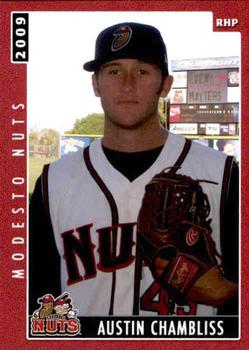 2009 Grandstand Modesto Nuts #NNO Austin Chambliss Front