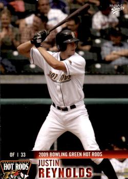 2009 MultiAd Bowling Green Hot Rods #21 Justin Reynolds Front